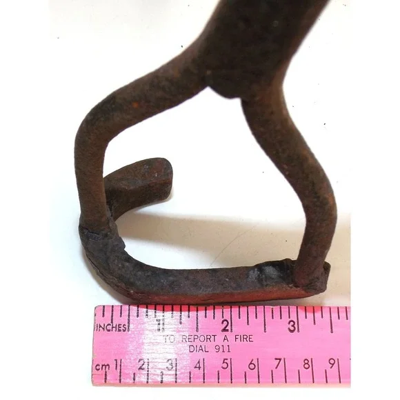 Retired Authentic Western Montana Cattle Branding Iron J - 3' letter/41 iron